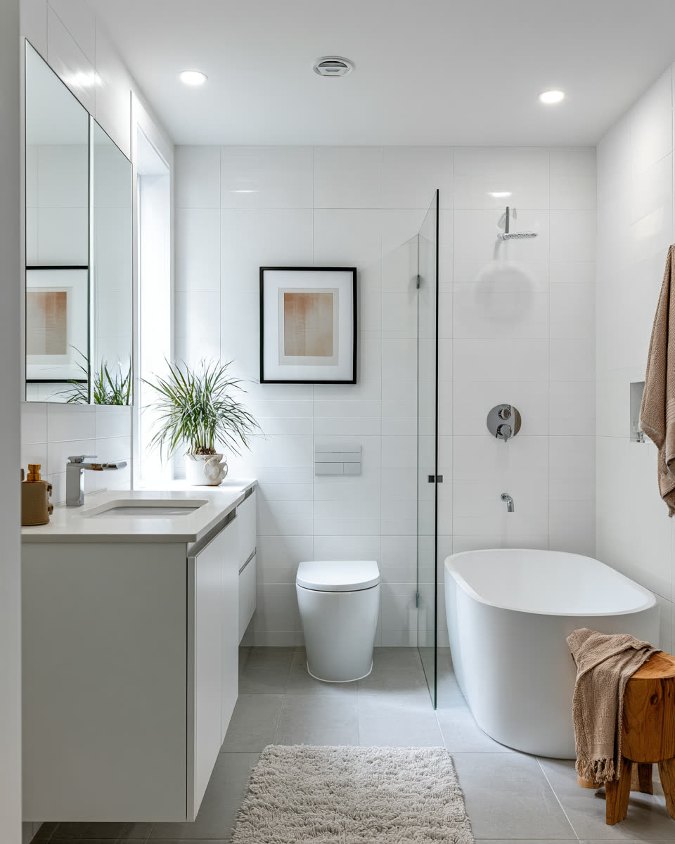 Renovated bathroom
