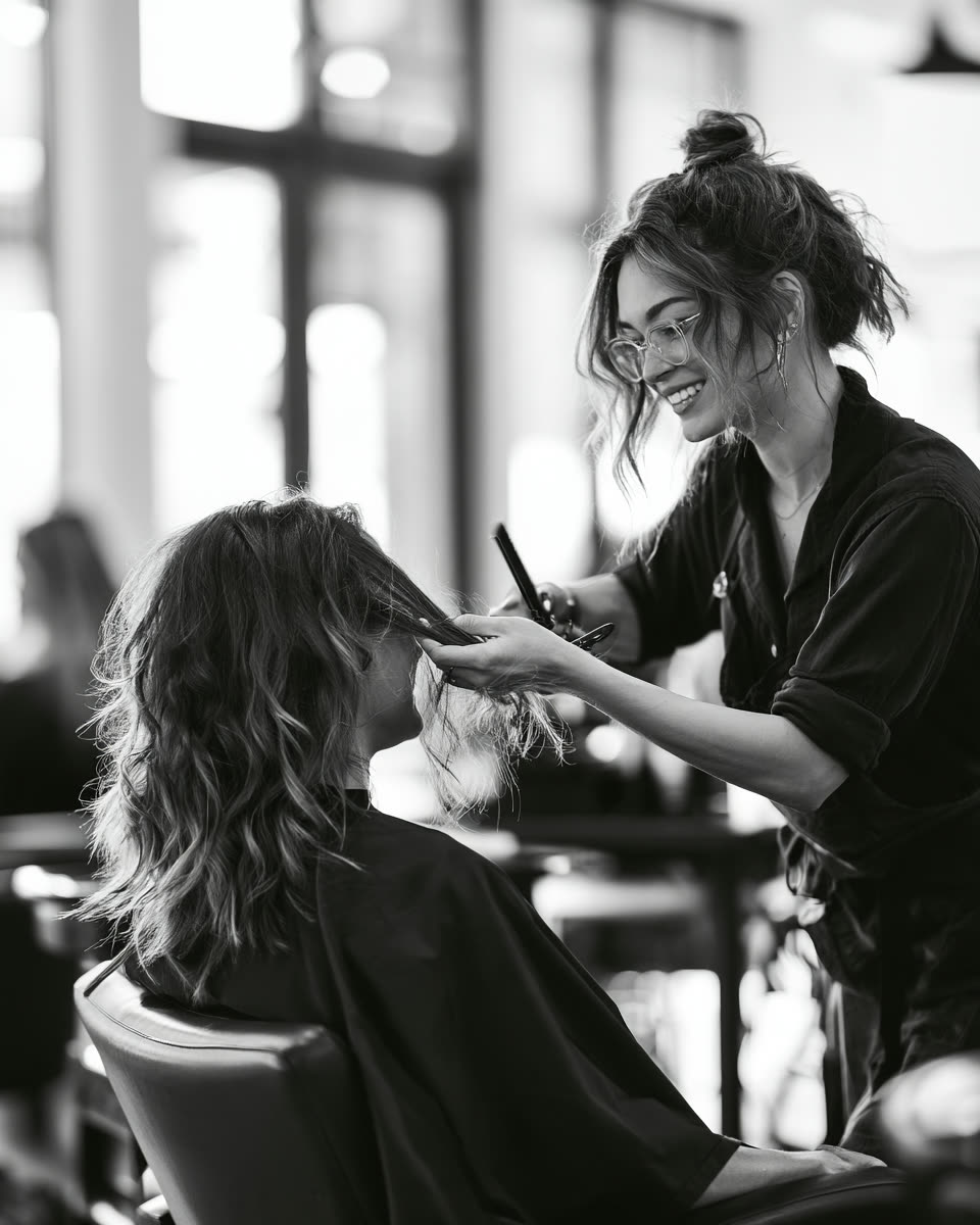 Stylist at work